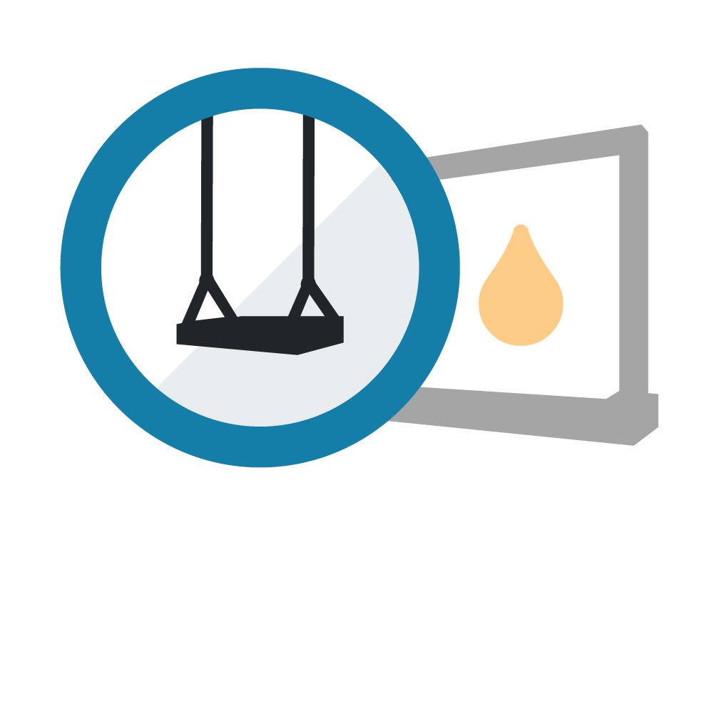 Système d'oscillation de l'eau (Balançoire d'eau avec un siège)